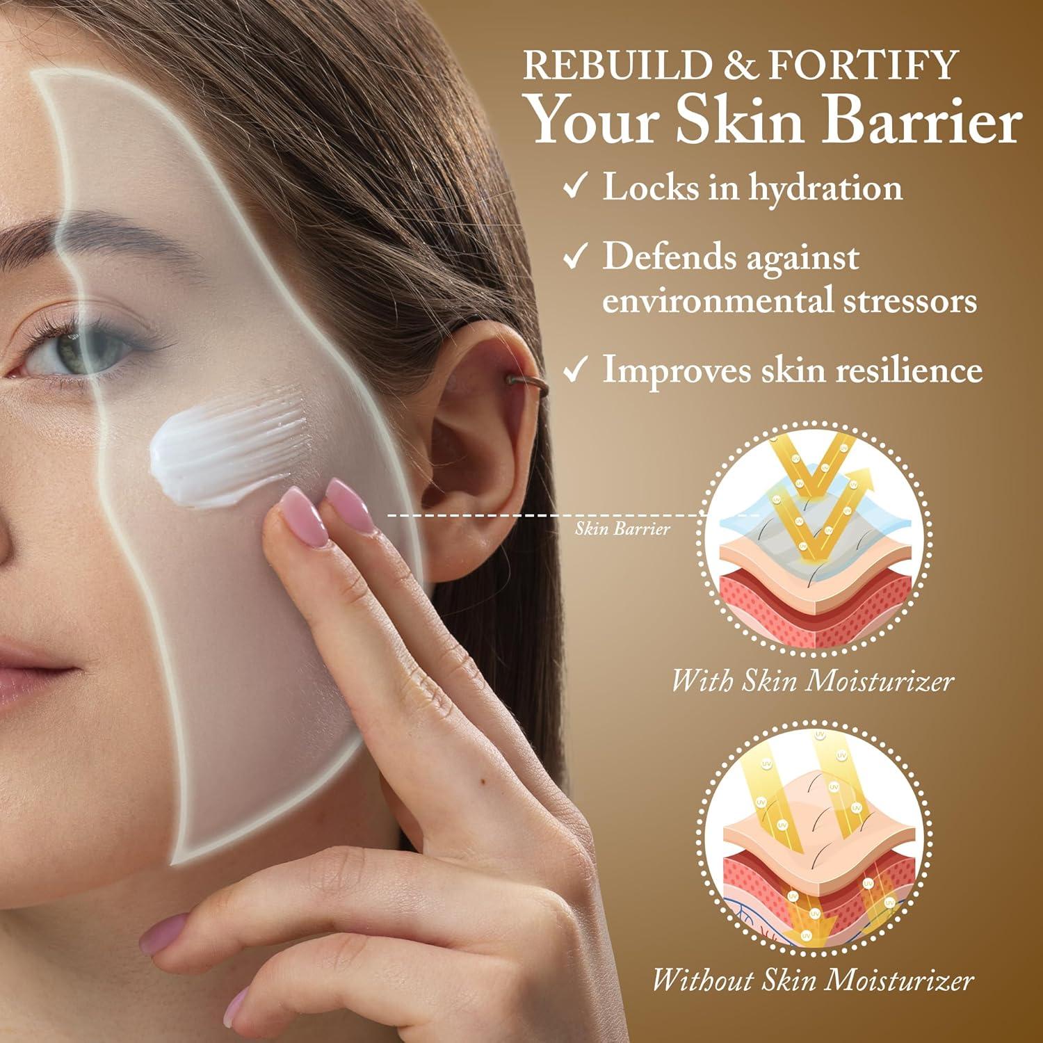 Crema Hidratante Facial Ella Pure con Péptidos y Aloe Vera