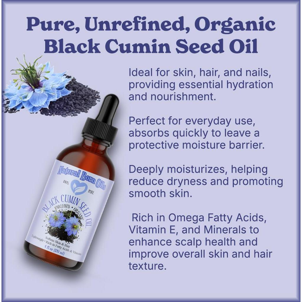 Aceite de Semilla Negra Natural Born Oils 3.78L Orgánico Prensado en Frío