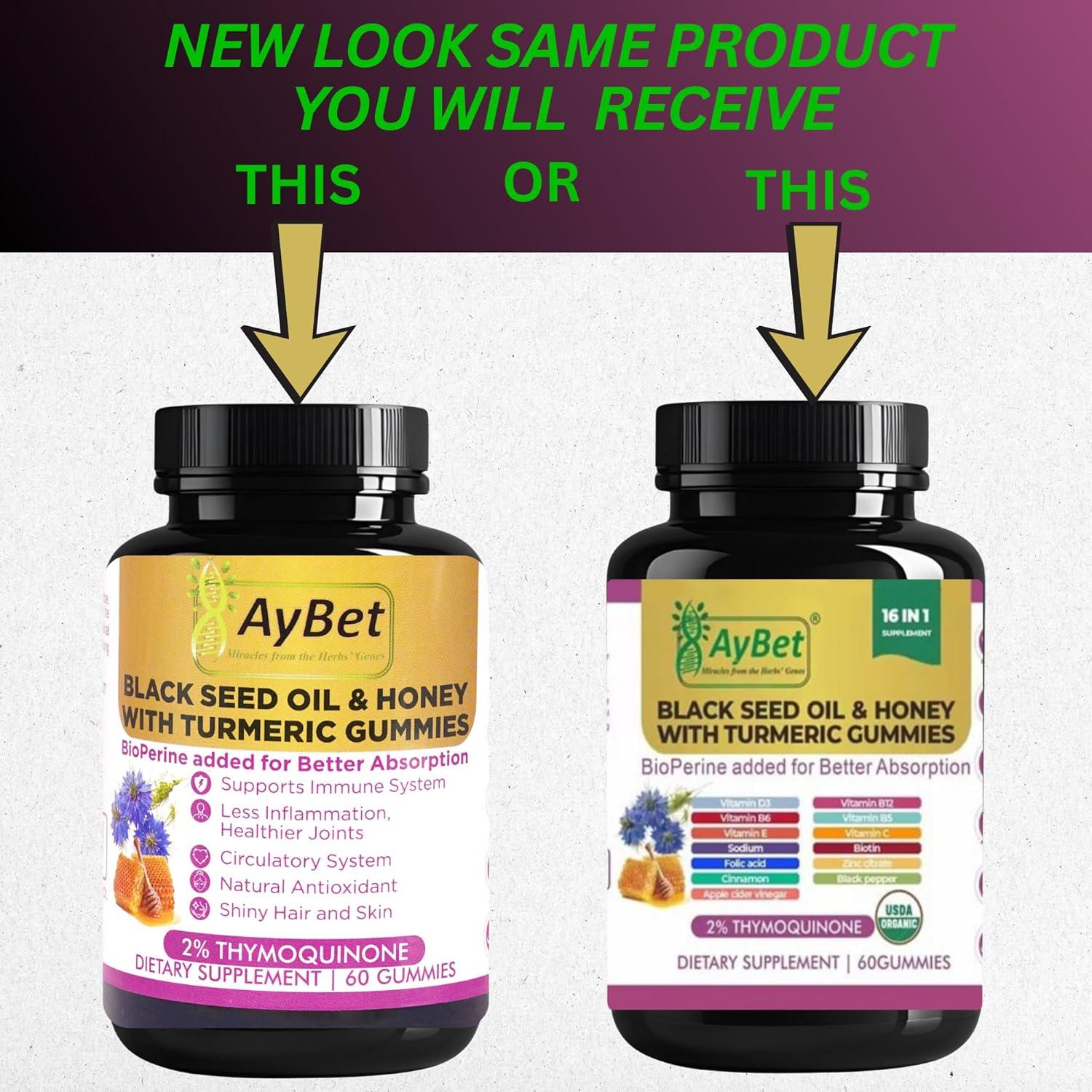 Gomas Veganas de Semilla Negra y Cúrcuma - 60 Unidades