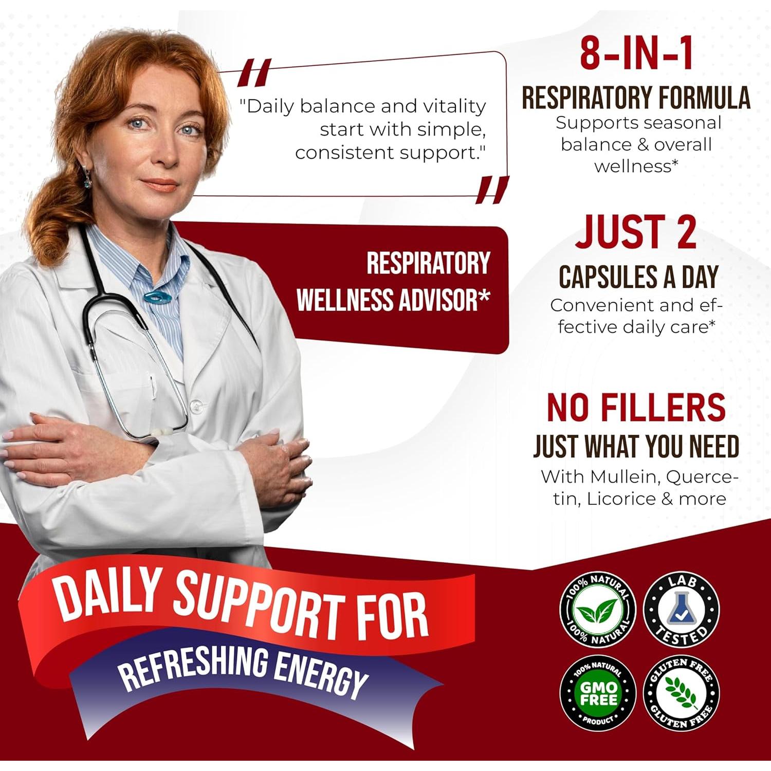 Suplemento Aumeto Mullein Quercetina Regaliz 150 Cápsulas