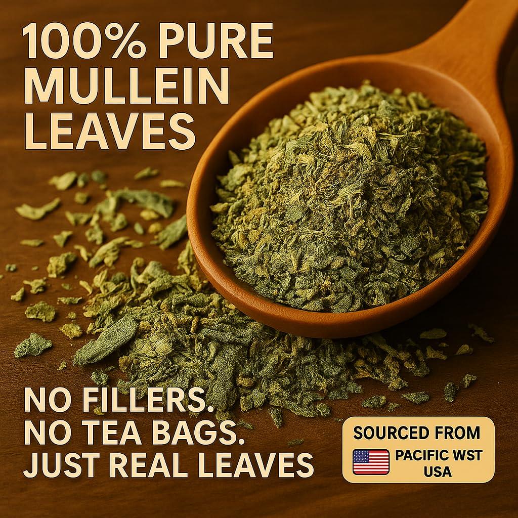 Té de Hoja de Mullein Duals Natural 60g - Sin Cafeína, 40 Porciones