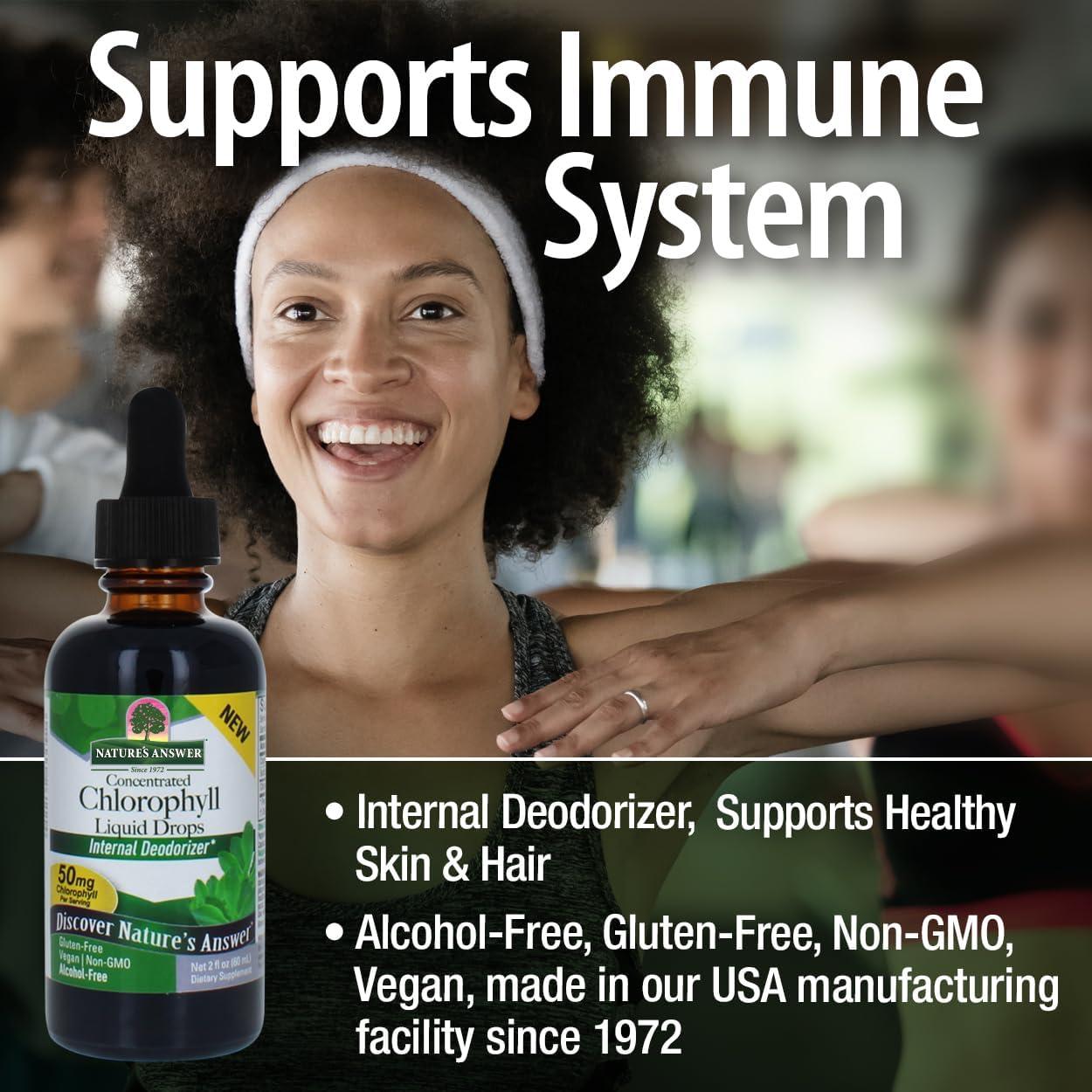 Clorofila Líquida Sin Alcohol 50mg Respuesta de la Naturaleza