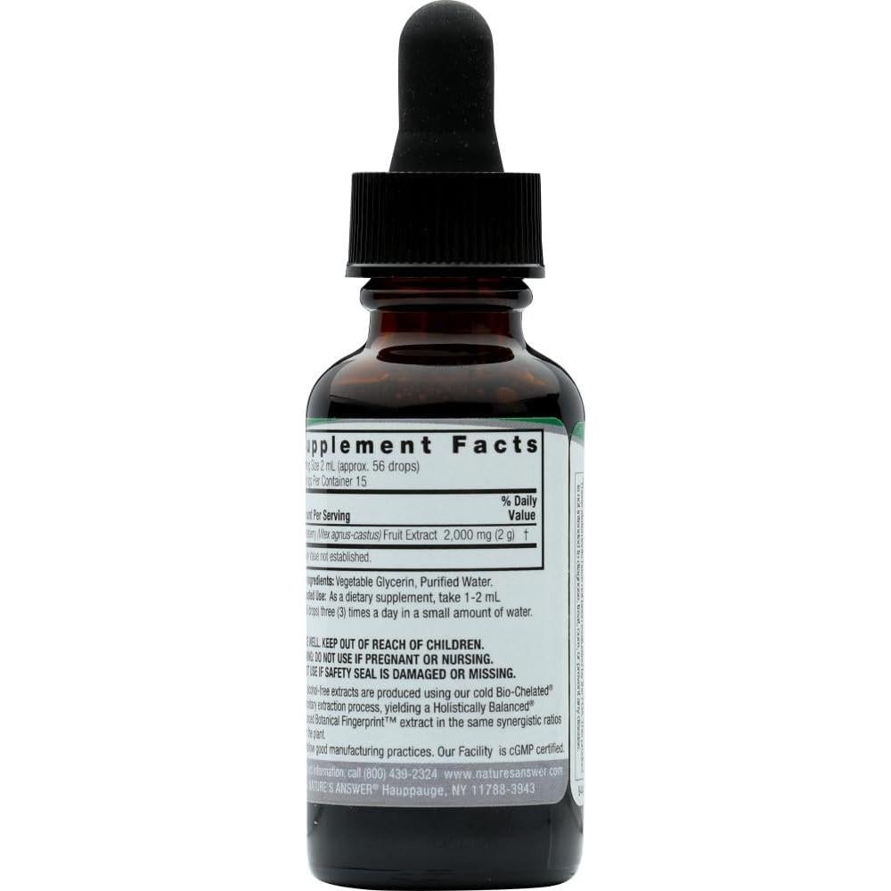 Extracto de Baya Vitex Nature's Answer 59 ml Sin Alcohol - Paquete de 2