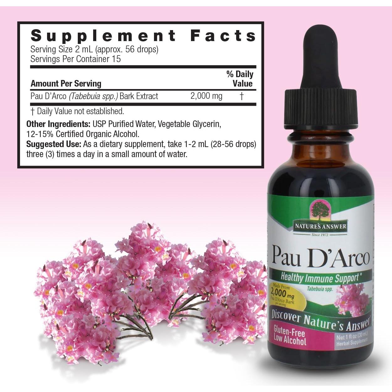 Pau D'Arco Nature's Answer 30 ml - Extracto Superconcentrado
