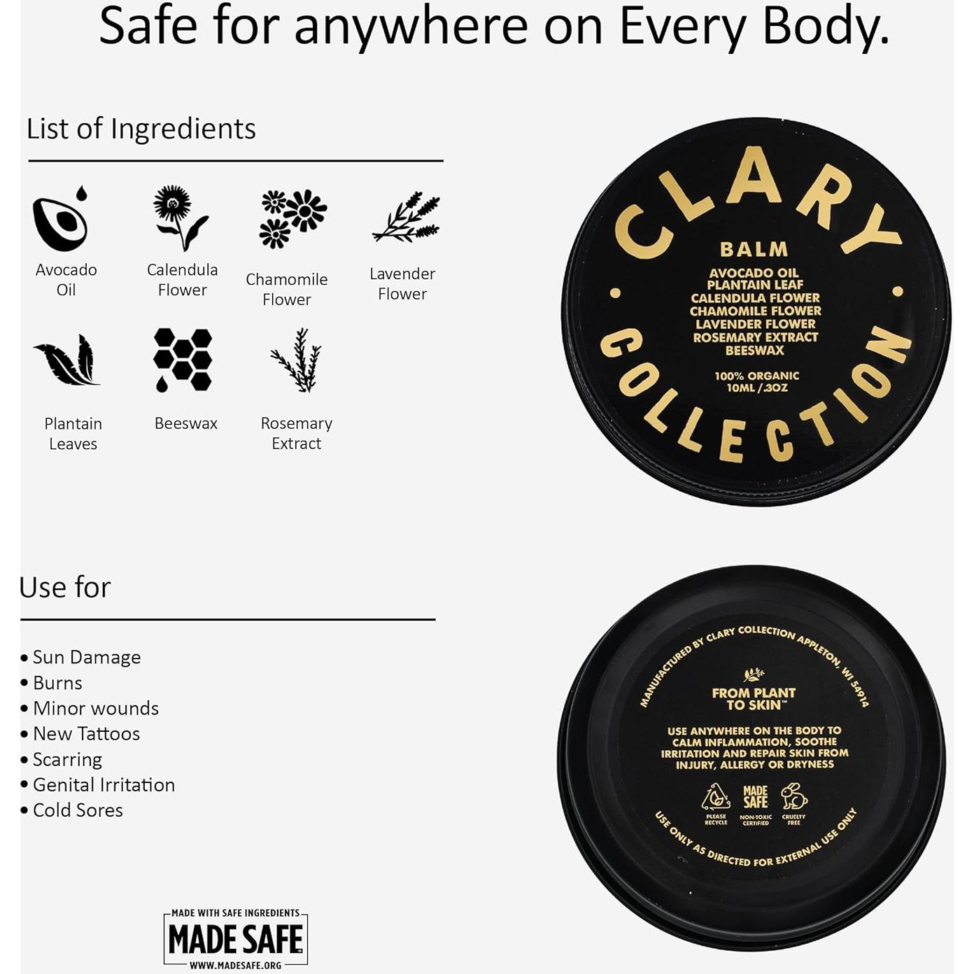 Bálsamo Multifuncional Clary de Aguacate 56.7g Natural Orgánico