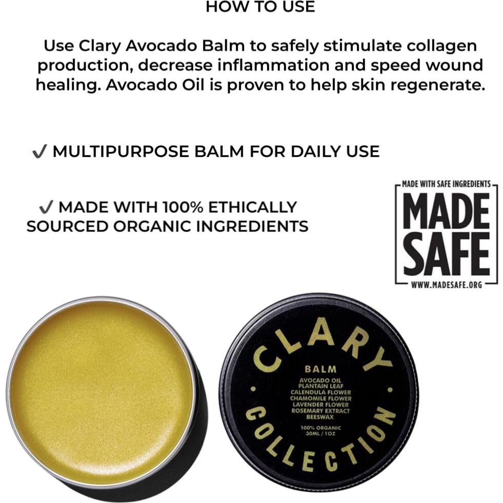 Bálsamo Multifuncional Clary de Aguacate 56.7g Natural Orgánico