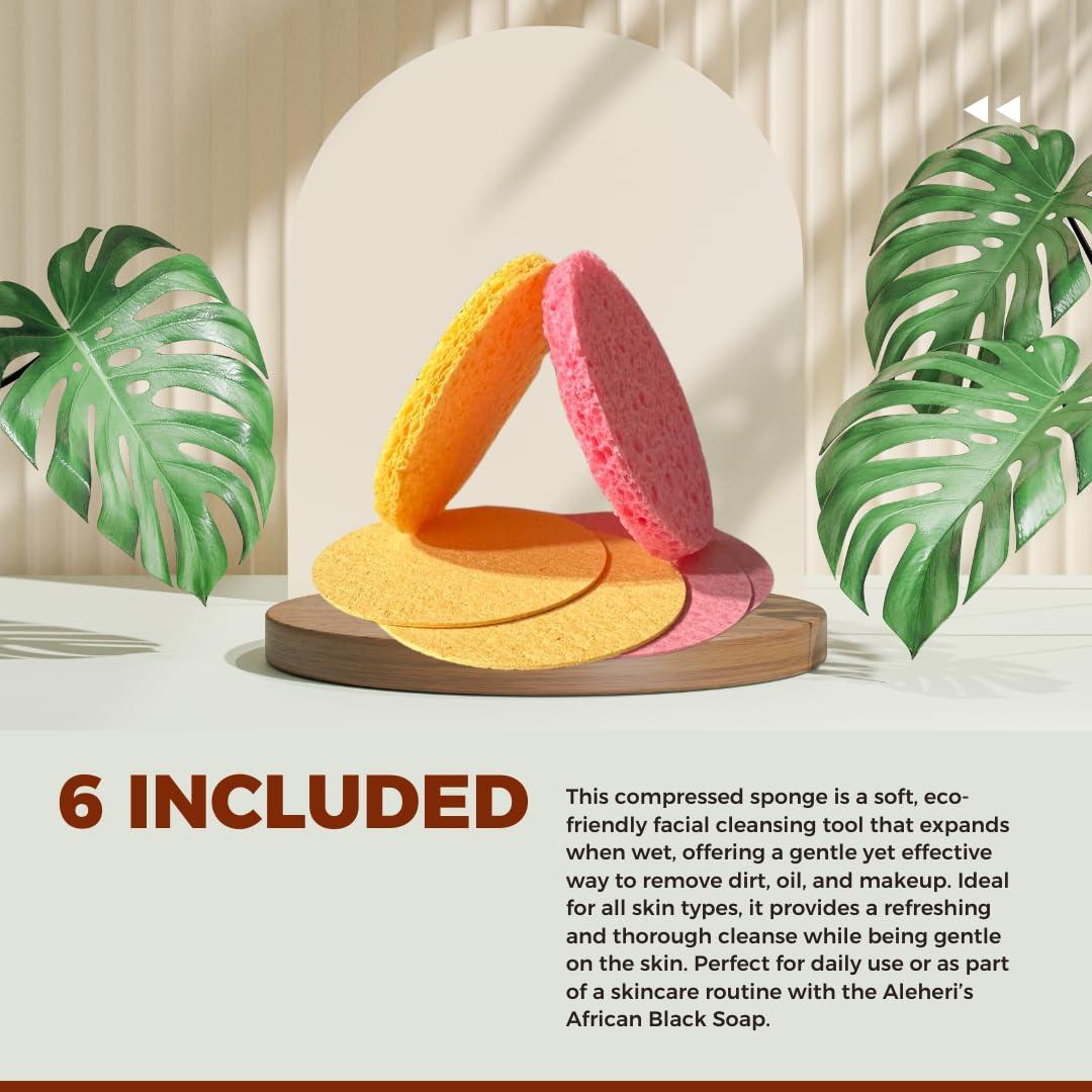 Jabón Negro Africano Aleheri 100% Crudo con Cúrcuma - Multipack 2
