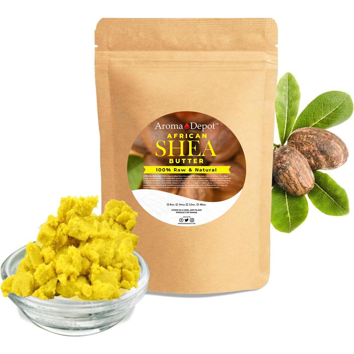 Jabón Negro Africano Crudo y Manteca de Karité Amarilla 0.91 kg - Hidratante Natural