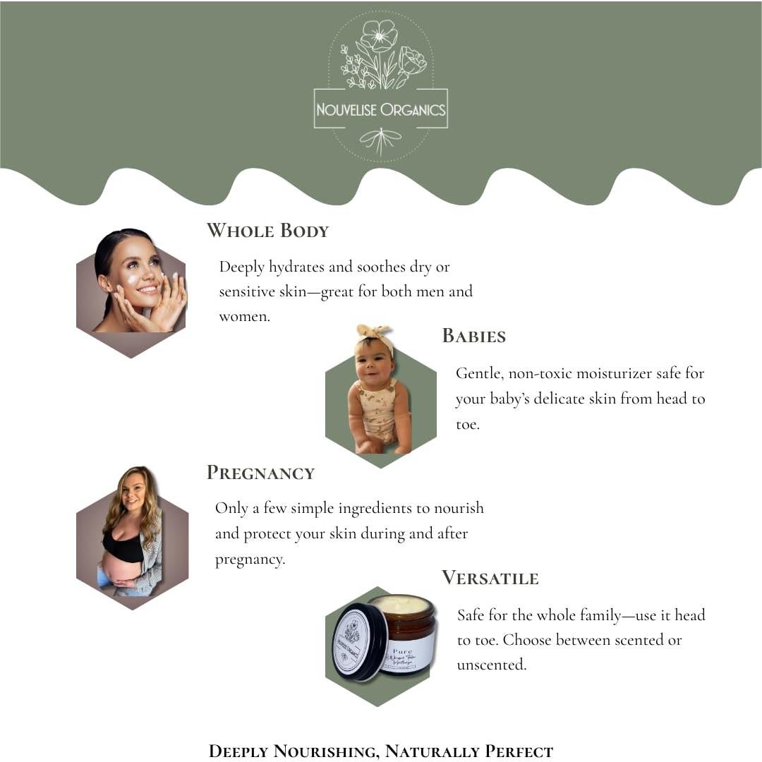 Hidratante de Sebo Batido Nouvelise Organics 19.84 ml - Madera de Cedro