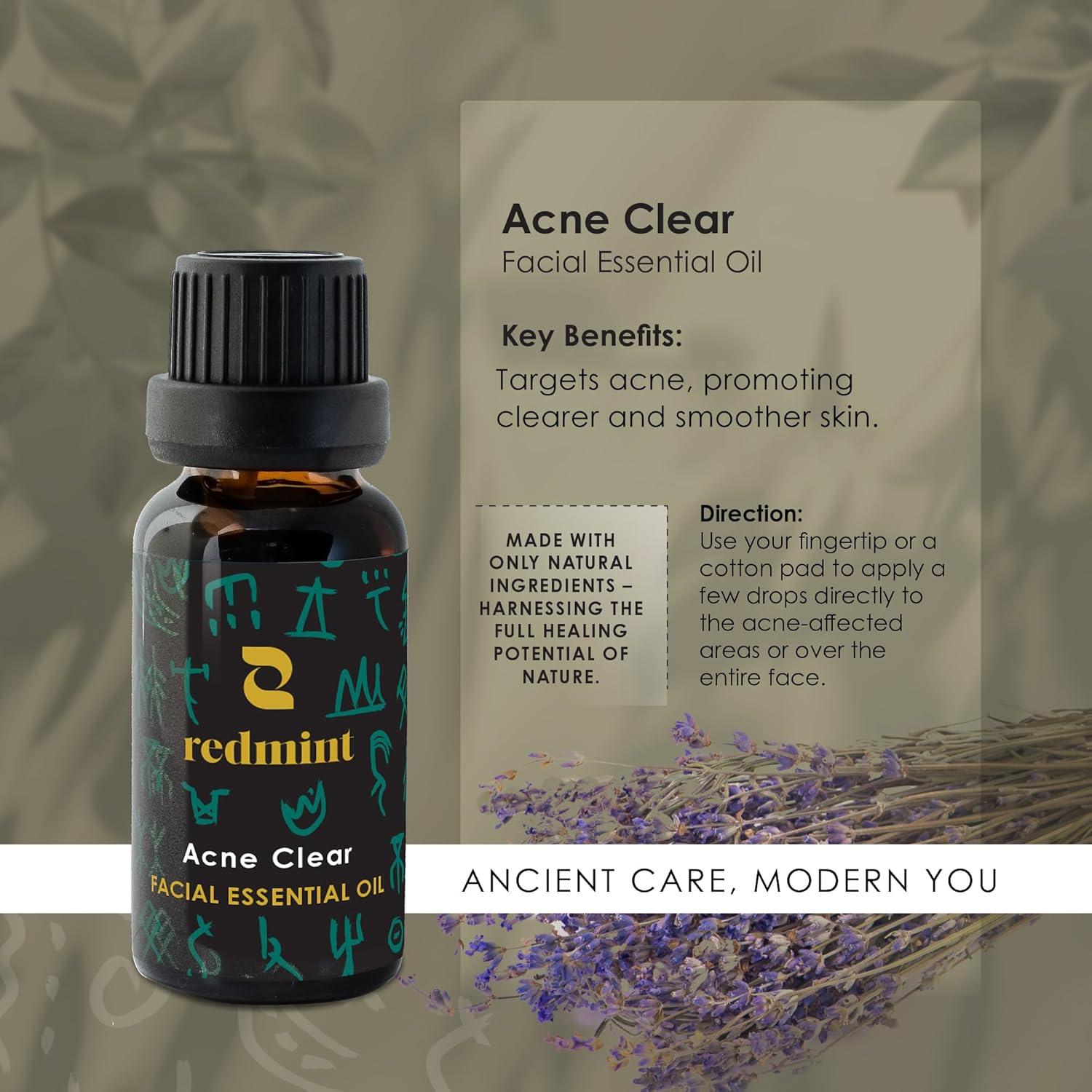 Aceite Esencial Facial Clear Acne Redmint 20ml - Natural y Orgánico