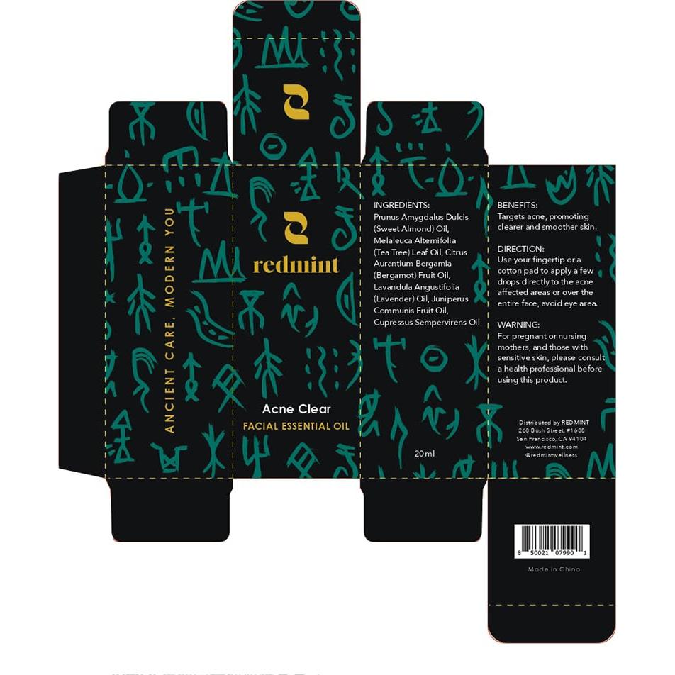 Aceite Esencial Facial Clear Acne Redmint 20ml - Natural y Orgánico