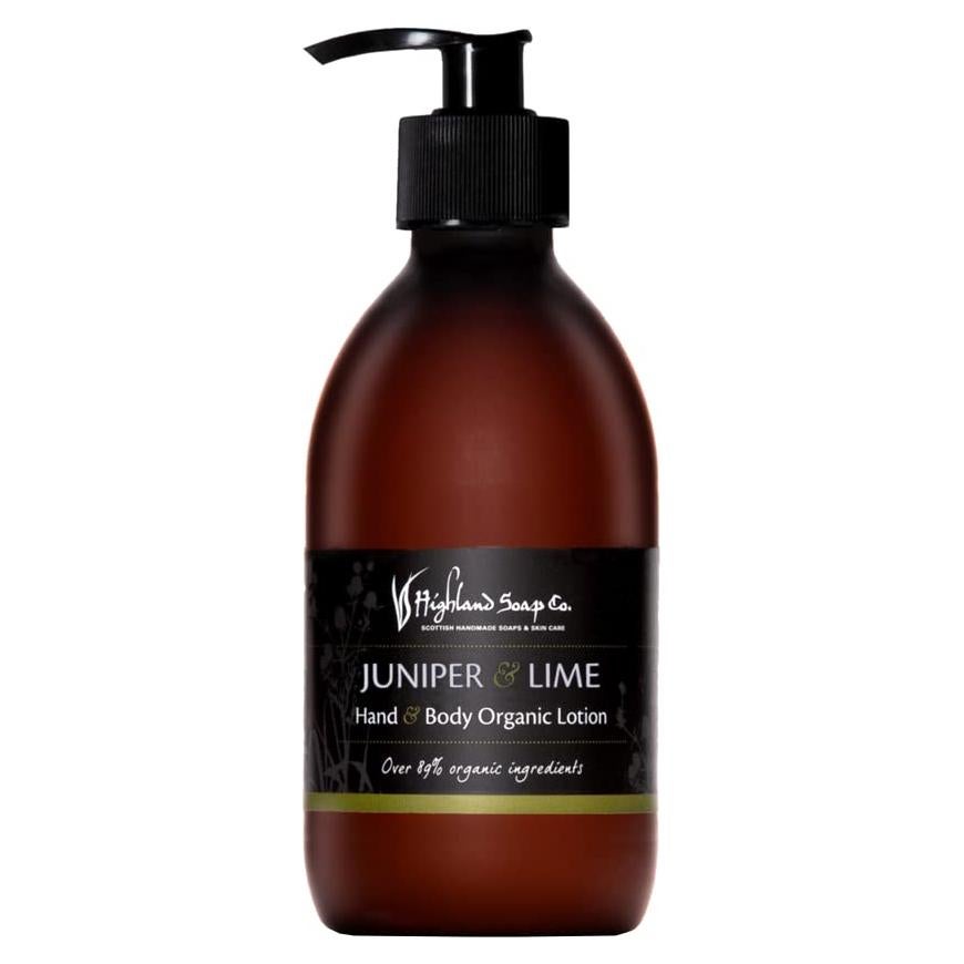 Loción Orgánica para Manos y Cuerpo Highland 300ml Enebro y Lima