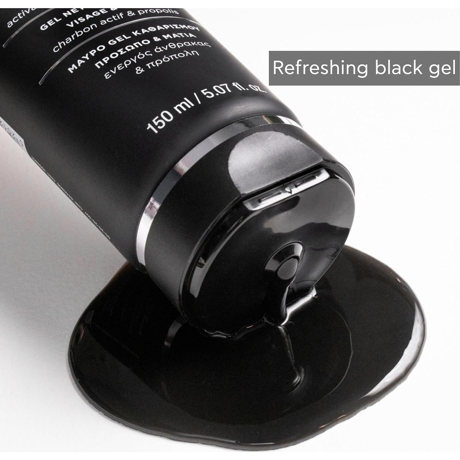 Gel Limpiador Desintoxicante Apivita con Carbón 150 mL