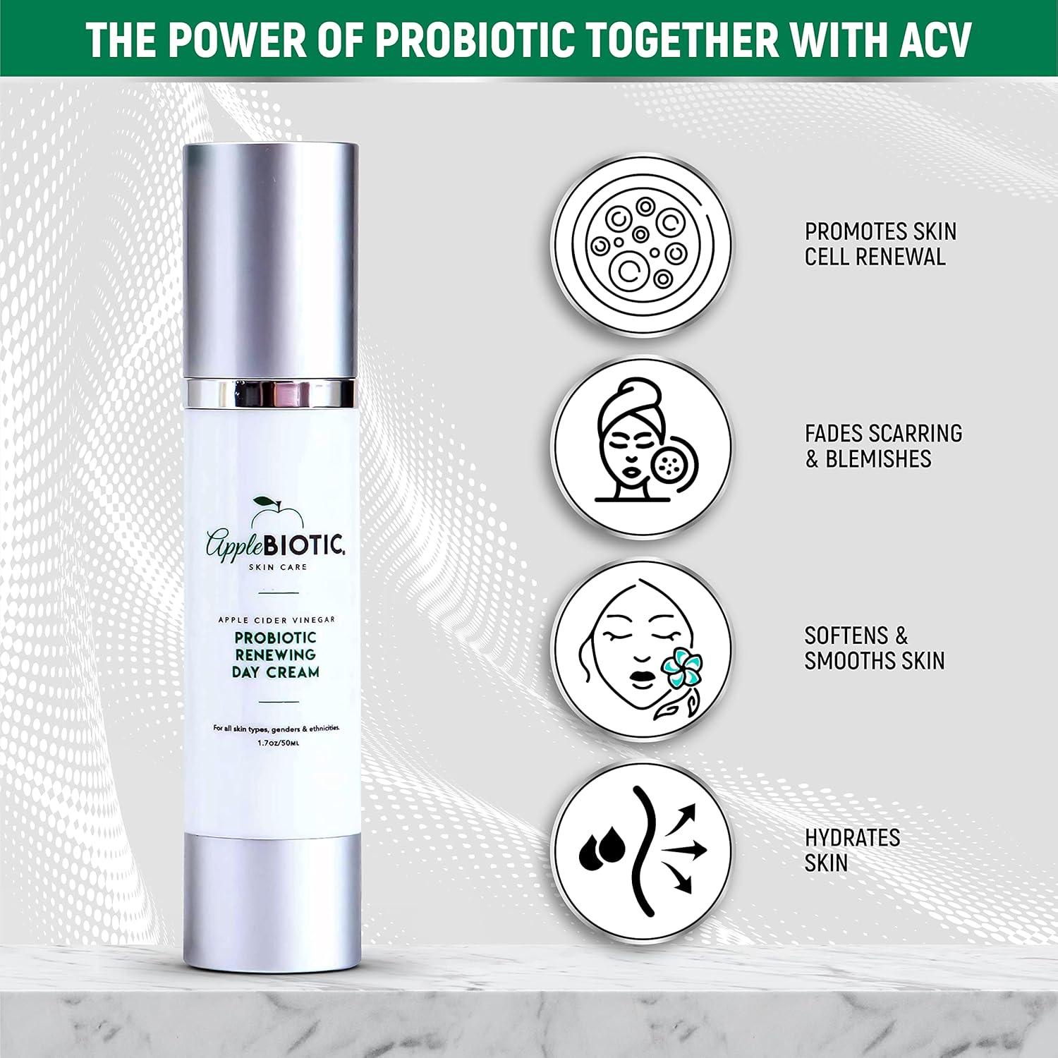 Crema Facial Hidratante AppleBiotic 113.5 ml x2 - Vinagre de Sidra