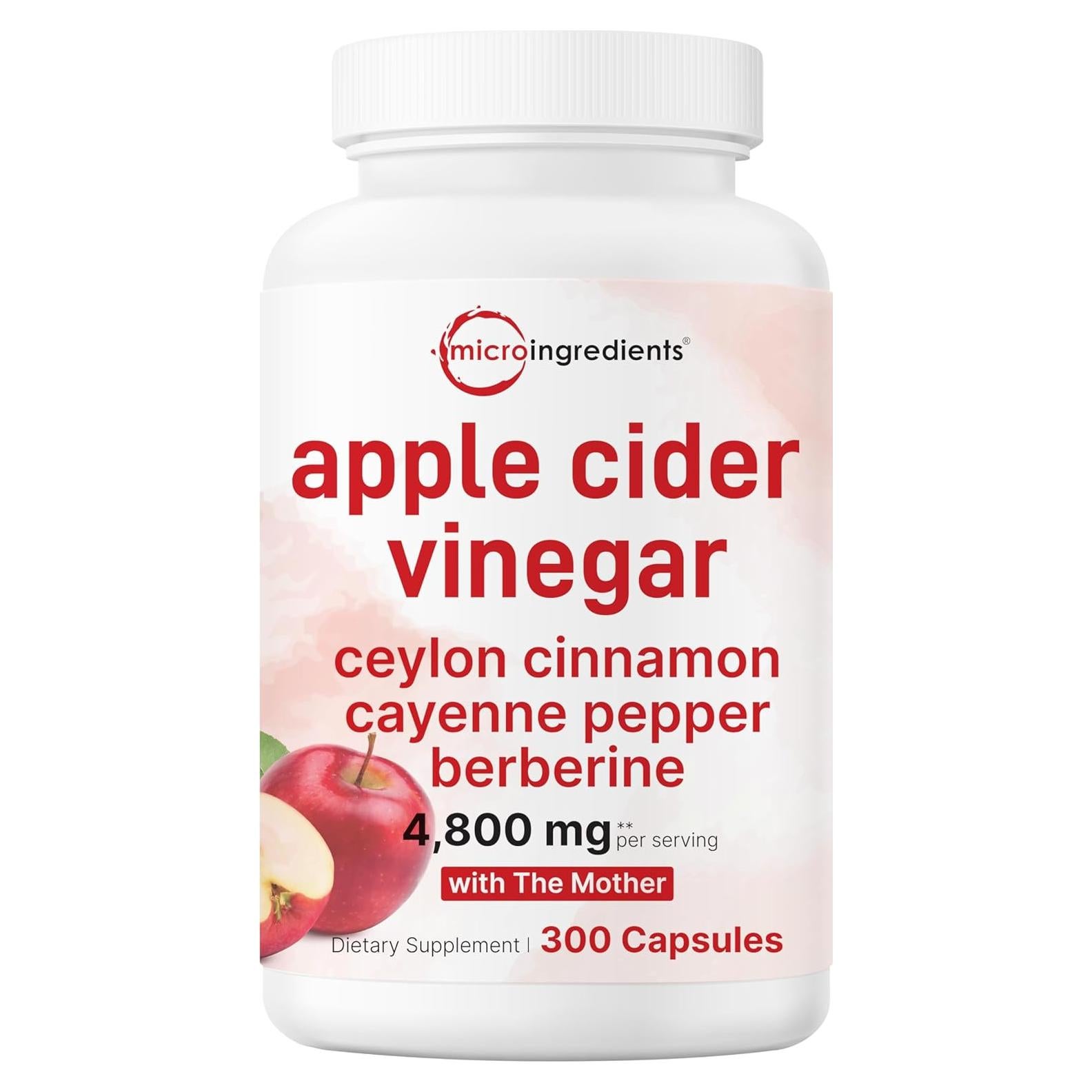 Cápsulas de Vinagre de Sidra de Manzana Micro Ingredients 300u