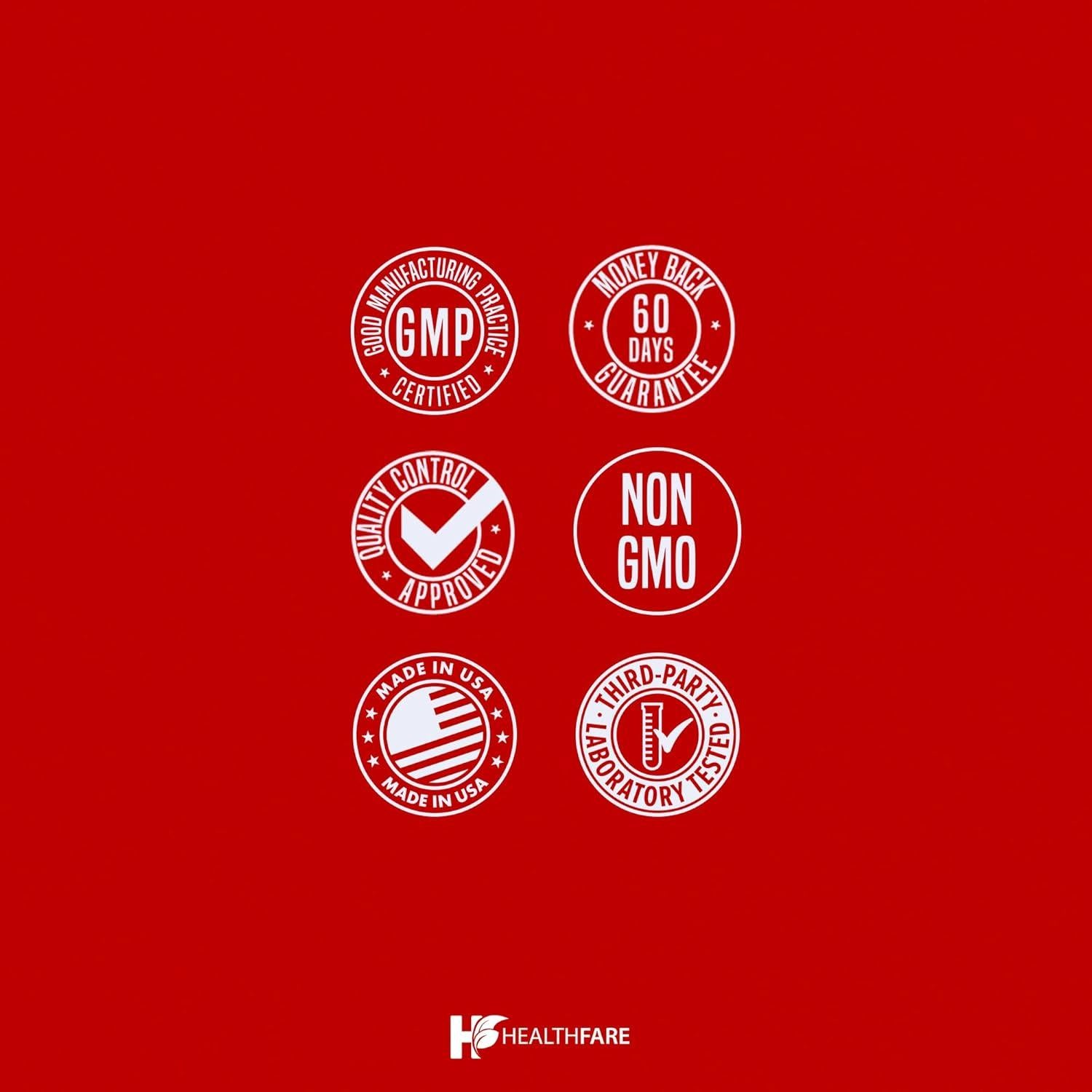 Cápsulas de Vinagre de Sidra de Manzana HealthFare 3200mg Veganas