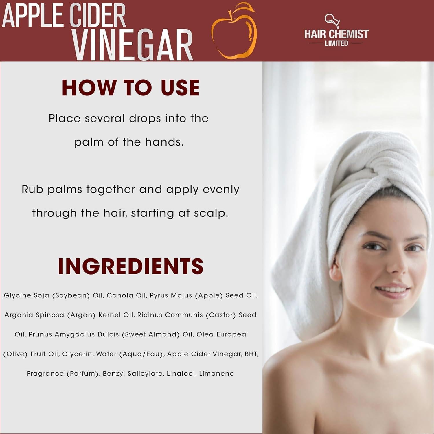 Aceite Capilar Revitalizante Hair Chemist 200g Vinagre de Sidra