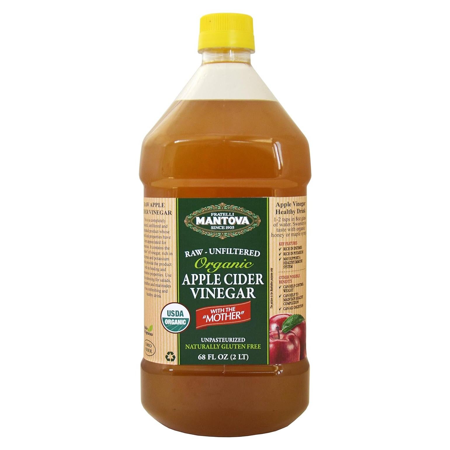 Vinagre de Sidra de Manzana Orgánico CAI 1.93 L Crudo y Sin Filtrar