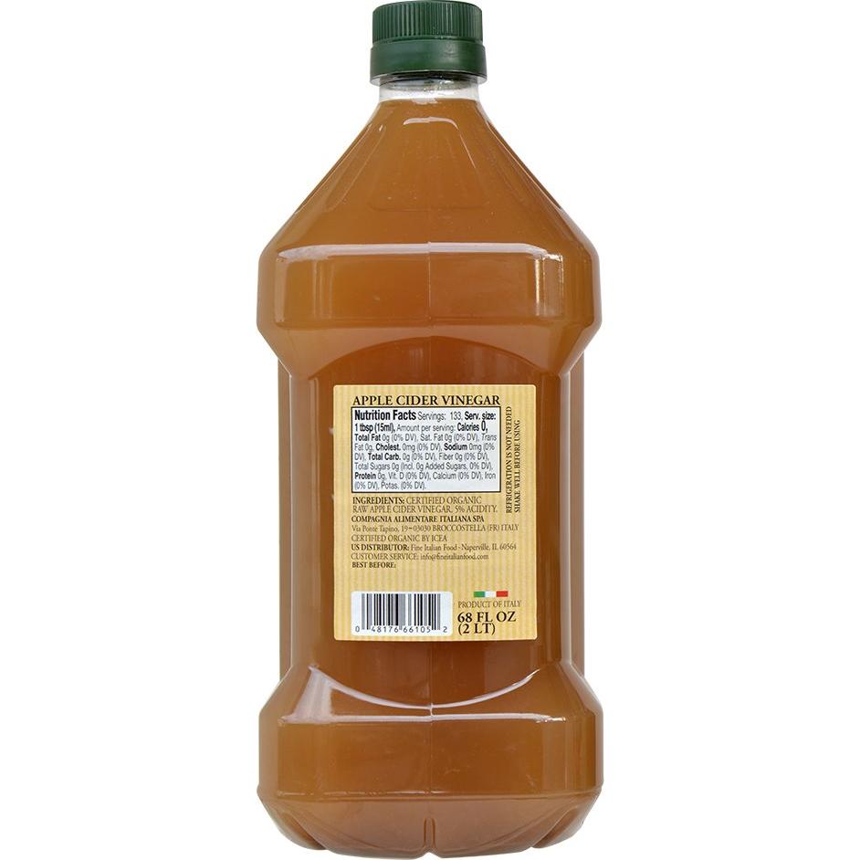 Vinagre de Sidra de Manzana Orgánico CAI 1.93 L Crudo y Sin Filtrar