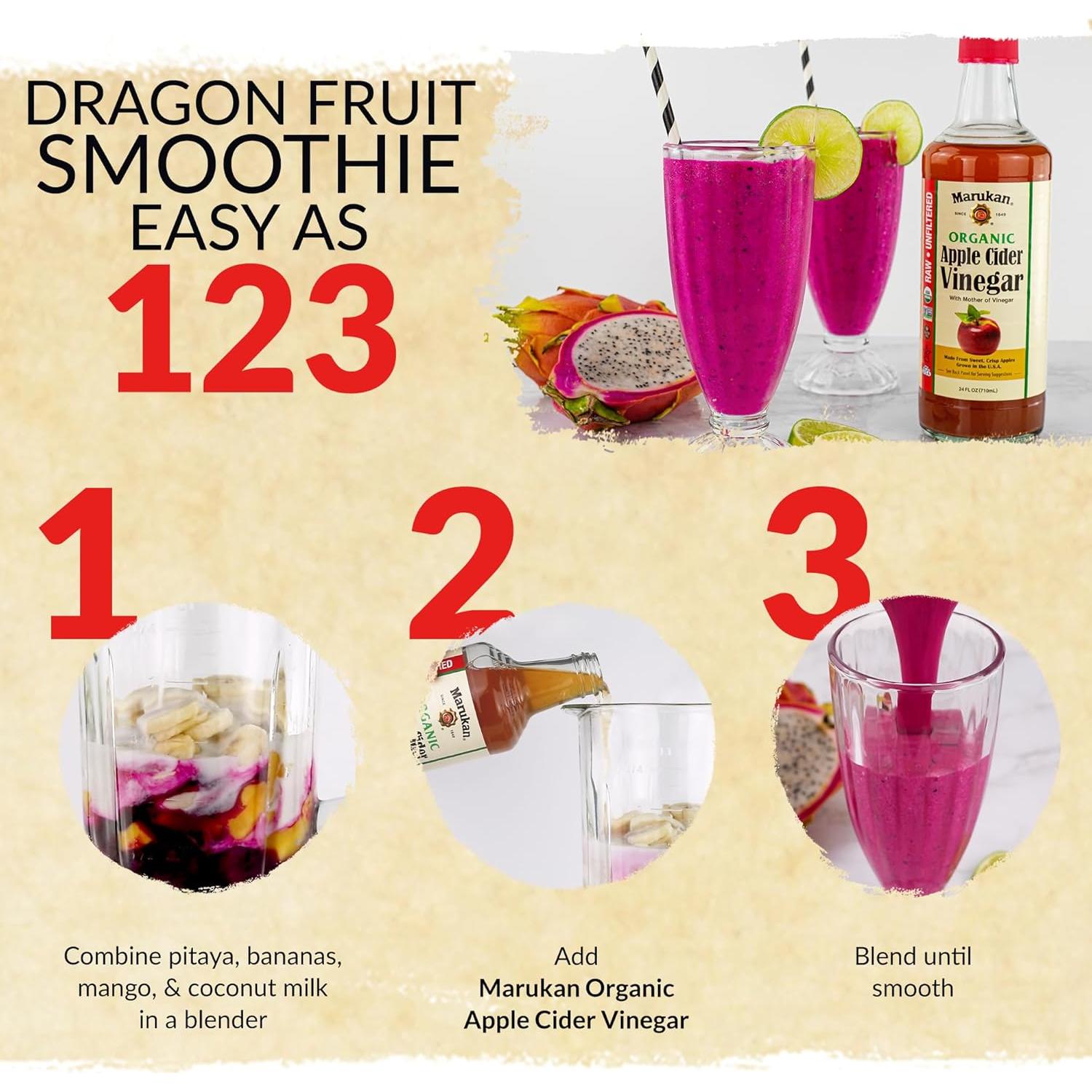 Vinagre de Sidra de Manzana Orgánico Marukan 710 ml Crudo y Sin Filtrar