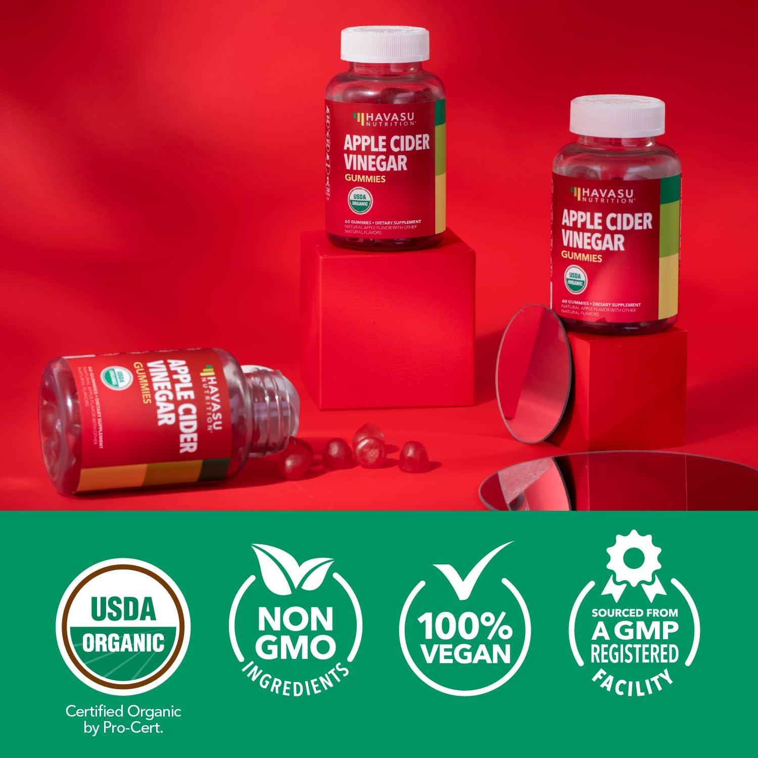 Gomitas de Vinagre de Sidra de Manzana Havasu Nutrition 60 Unidades