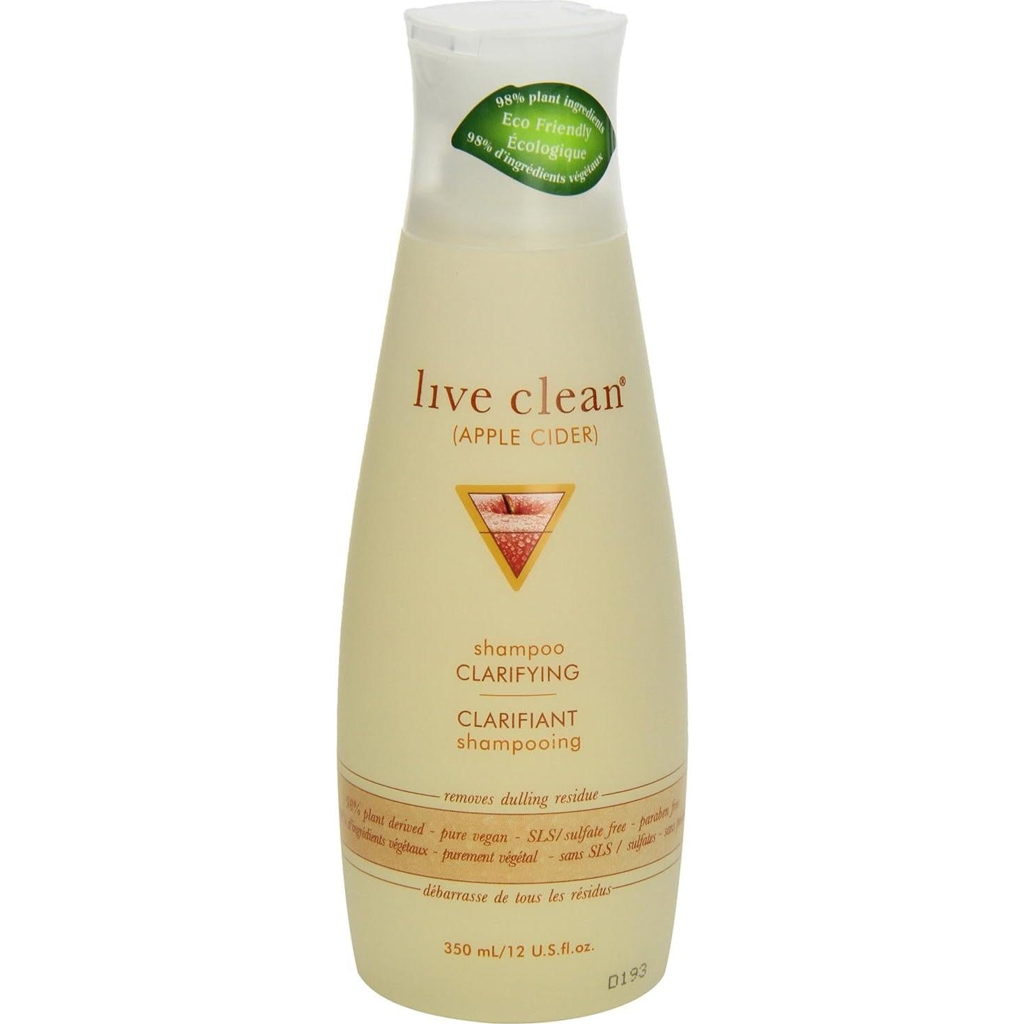 Champú Detox Live Clean Vinagre de Manzana 355 ml Vegano