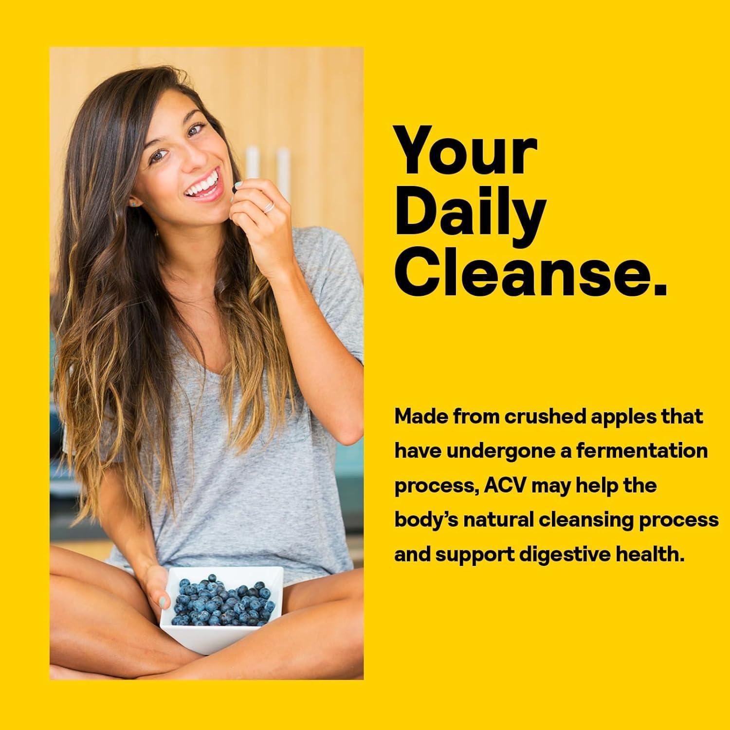 Tabletas de Vinagre de Sidra de Manzana Nature's Life 250mg 100 Unidades