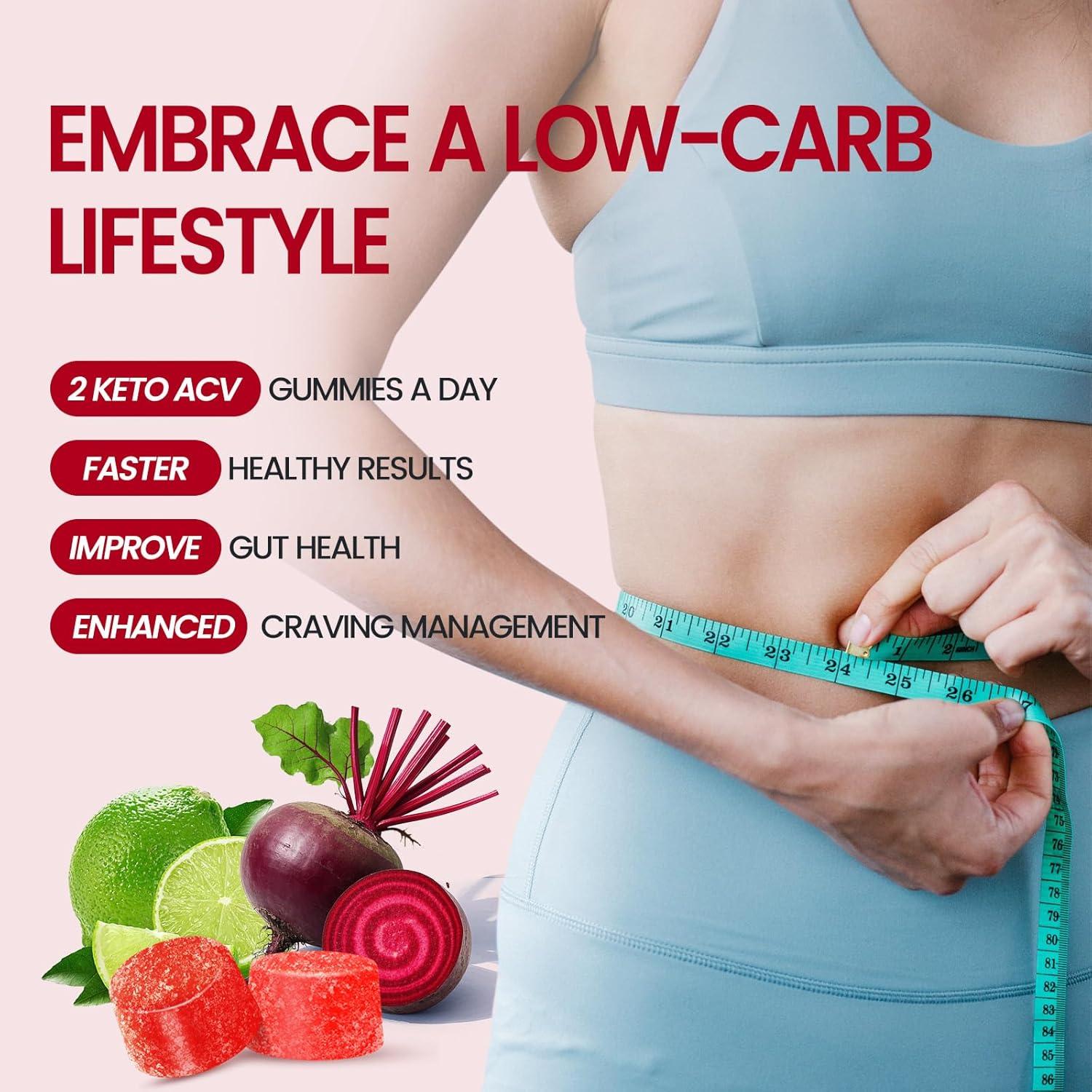 Gomitas Keto ACV Manewu 1500mg - 60 Conteo Veganas