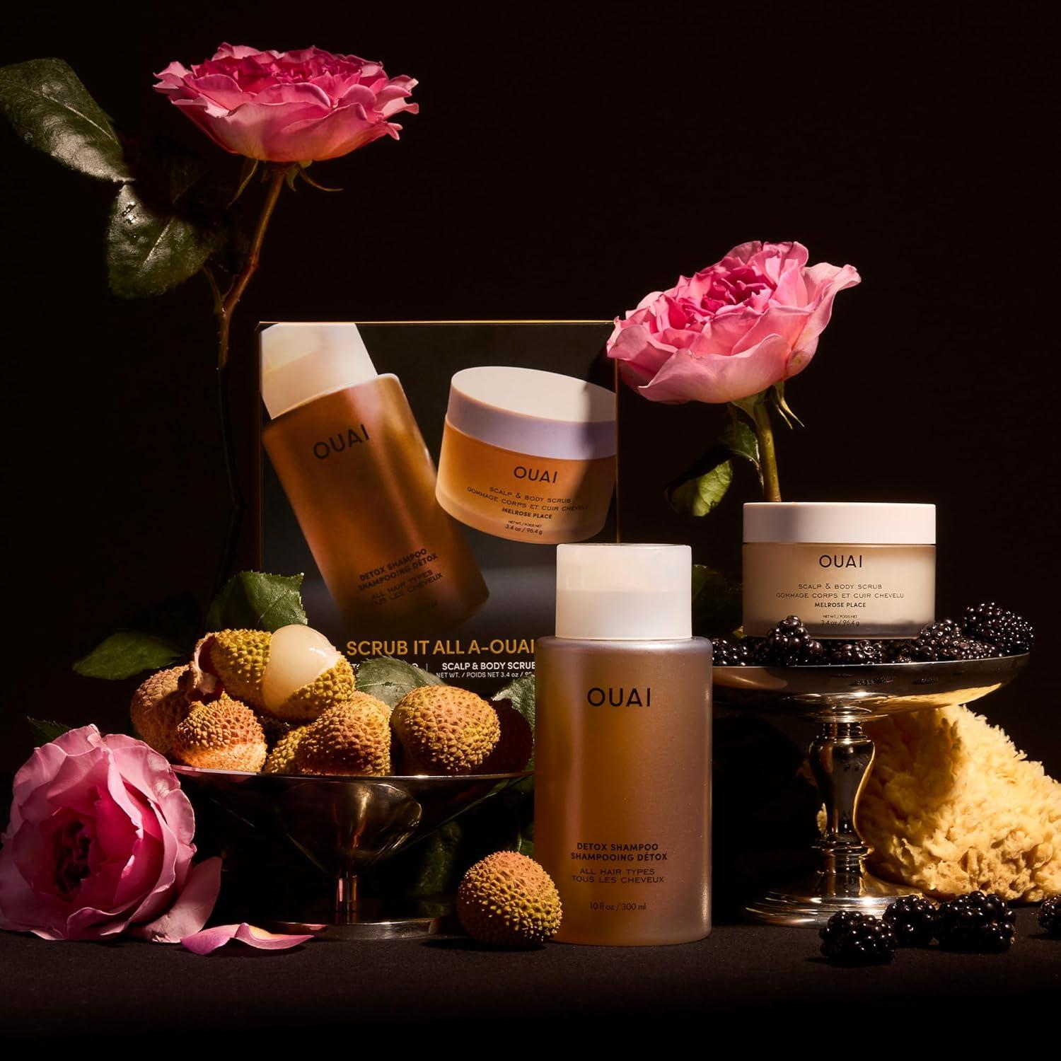 Kit de Cuidado del Cabello OUAI - Champú Detox y Exfoliante