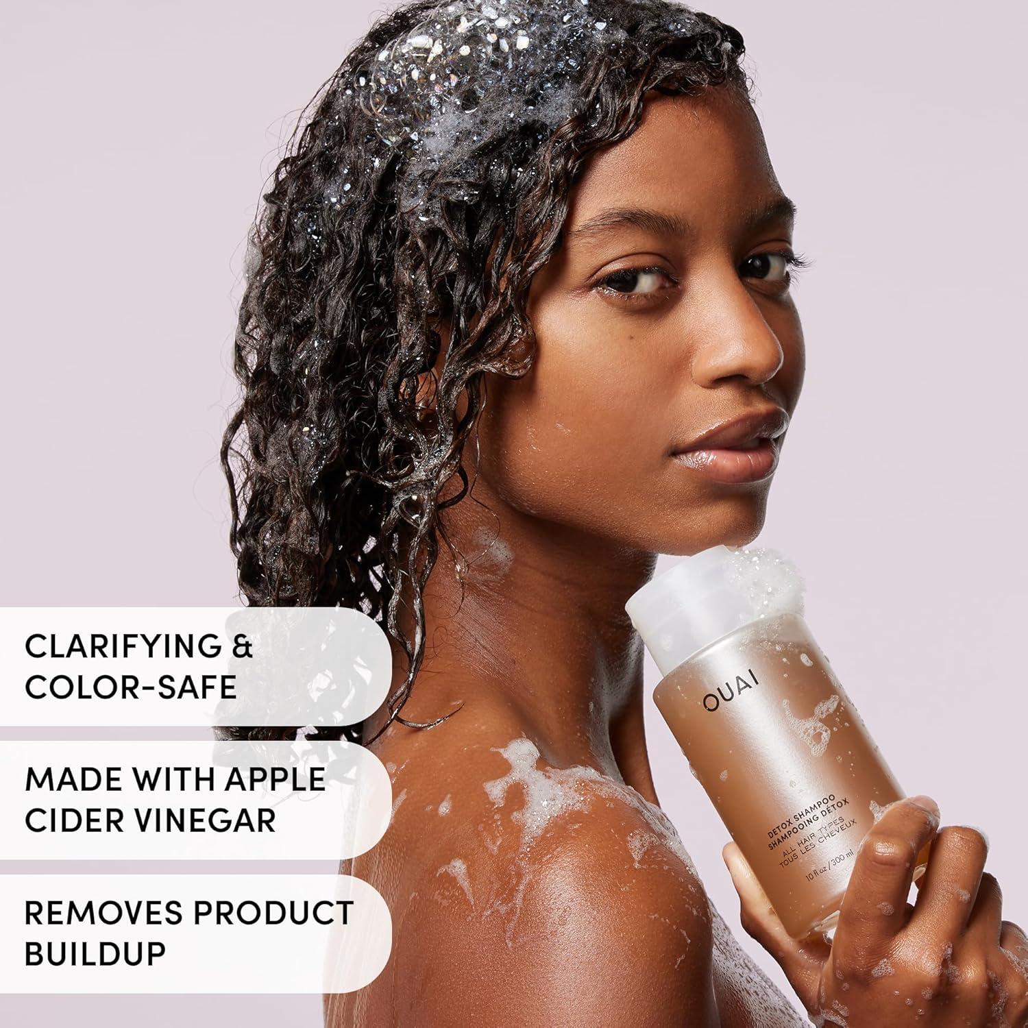 Kit de Cuidado del Cabello OUAI - Champú Detox y Exfoliante