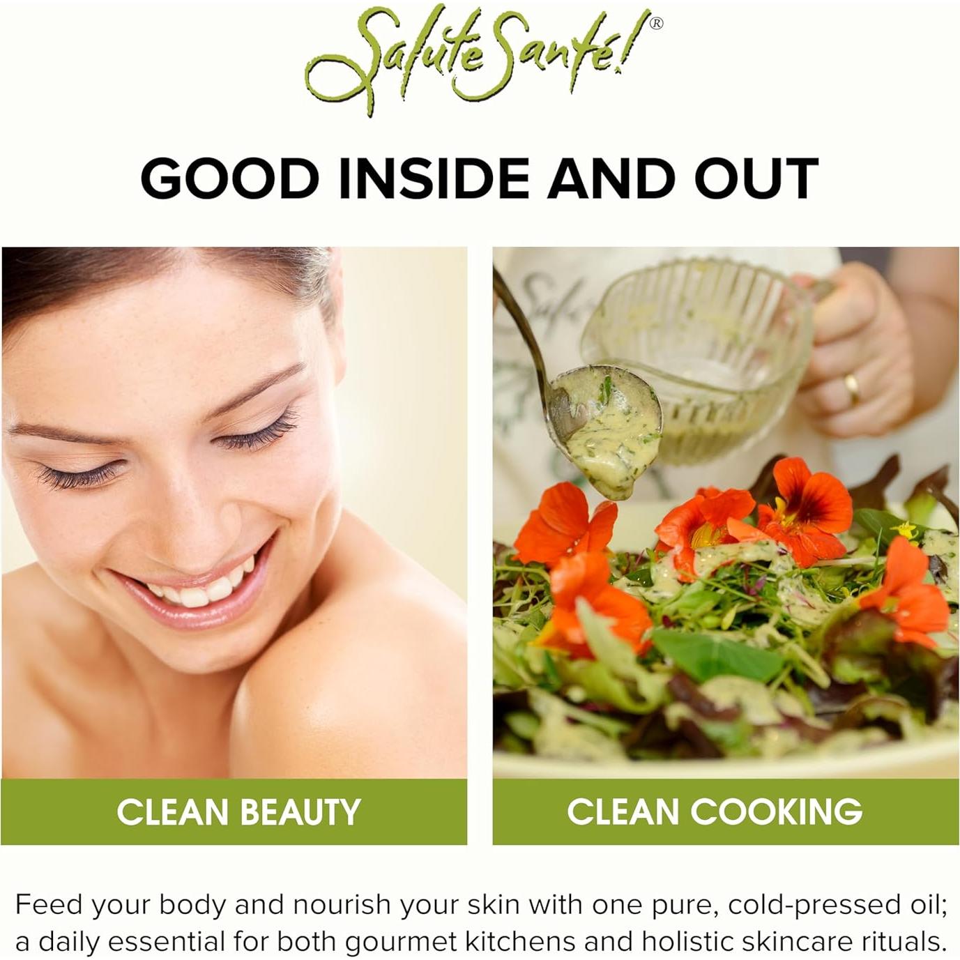 Aceite de Semilla de Uva Salute Santé! 5 Litros Prensado en Frío