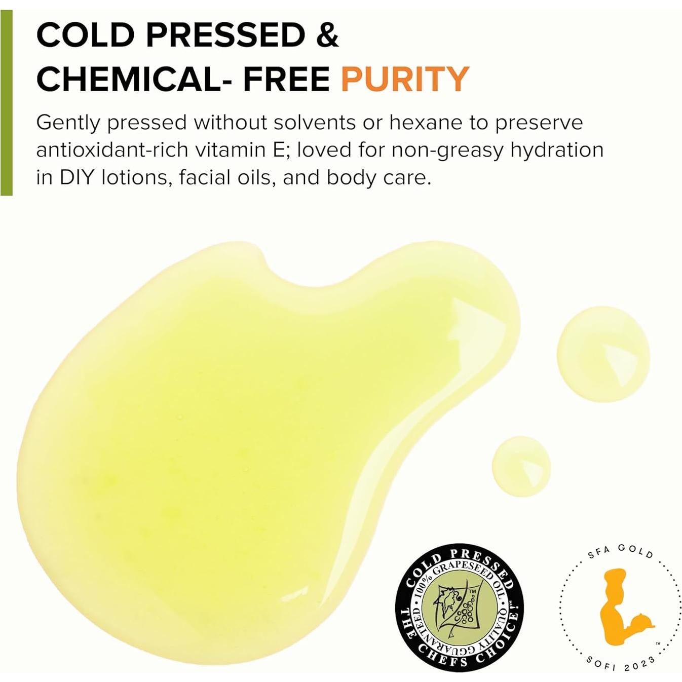 Aceite de Semilla de Uva Salute Santé! 5 Litros Prensado en Frío