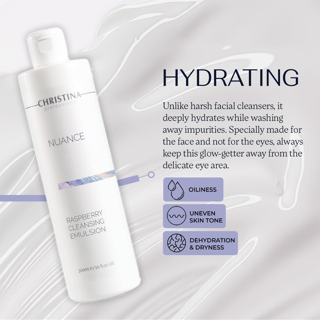 Limpiador Facial Suave -CHRISTINA- 300ml Hidratante Natural