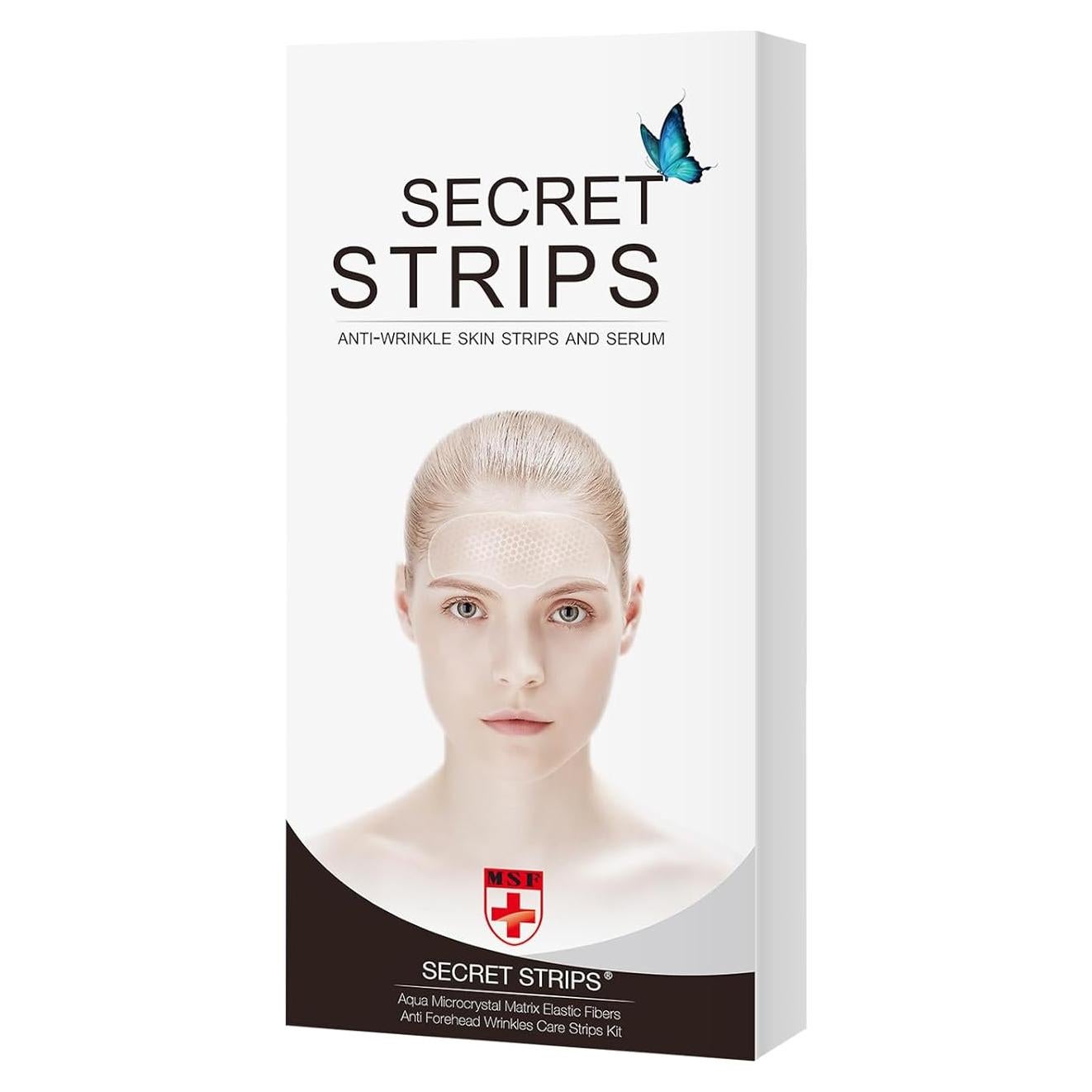 Parches Antienvejecimiento para Arrugas en la Frente - Secret Strips - 10 Pares