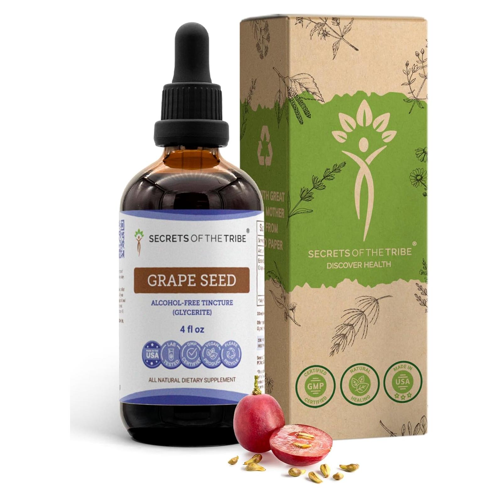 Tintura de Semilla de Uva Sin Alcohol Secrets of the Tribe 118 ml