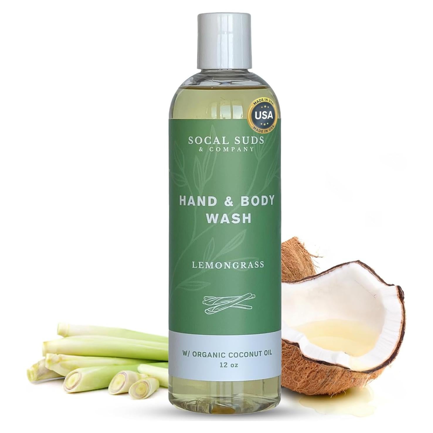 Jabón Líquido Orgánico SoCal Suds 355ml - Hierba Limón