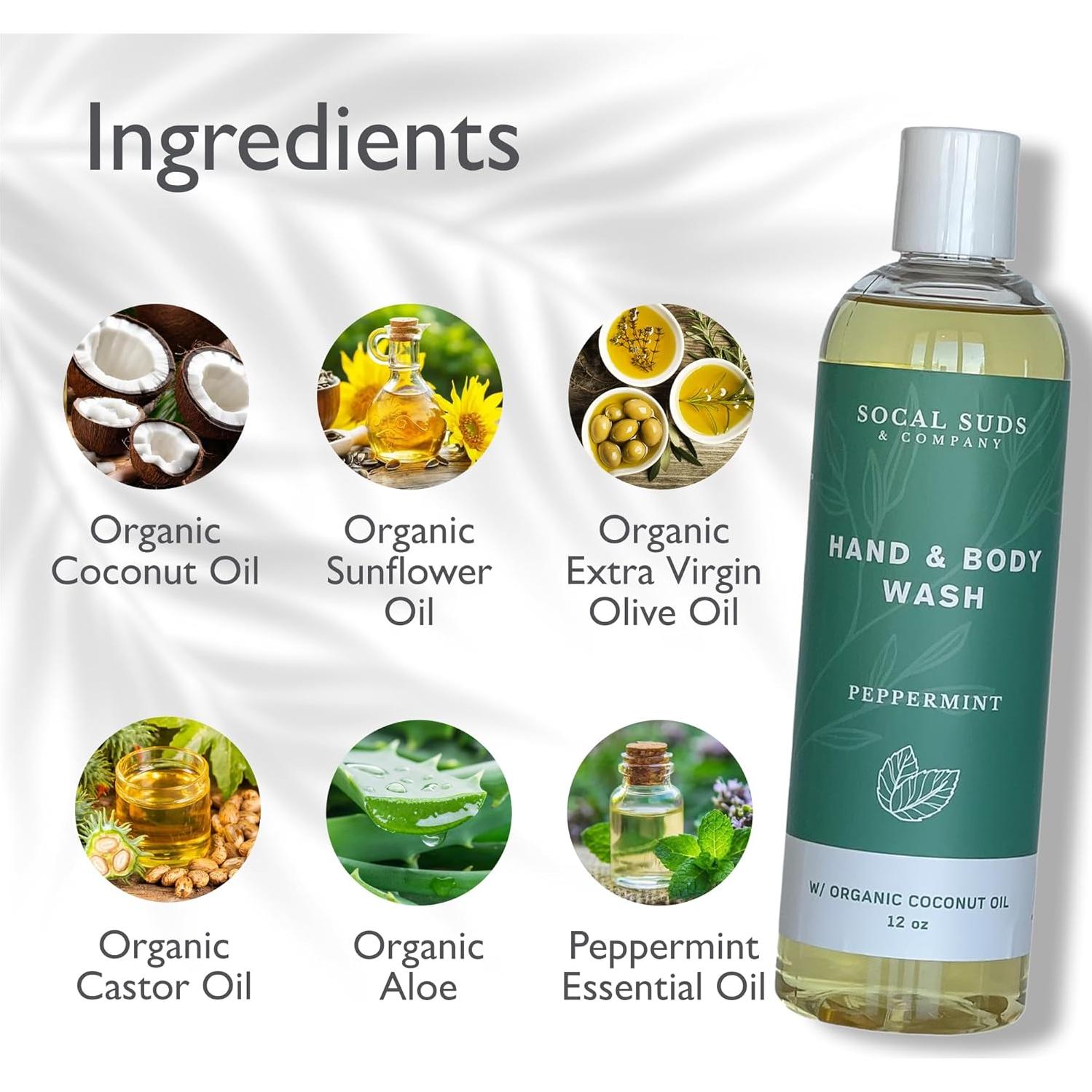 Jabón Líquido Orgánico SoCal Suds 355ml - Hierba Limón