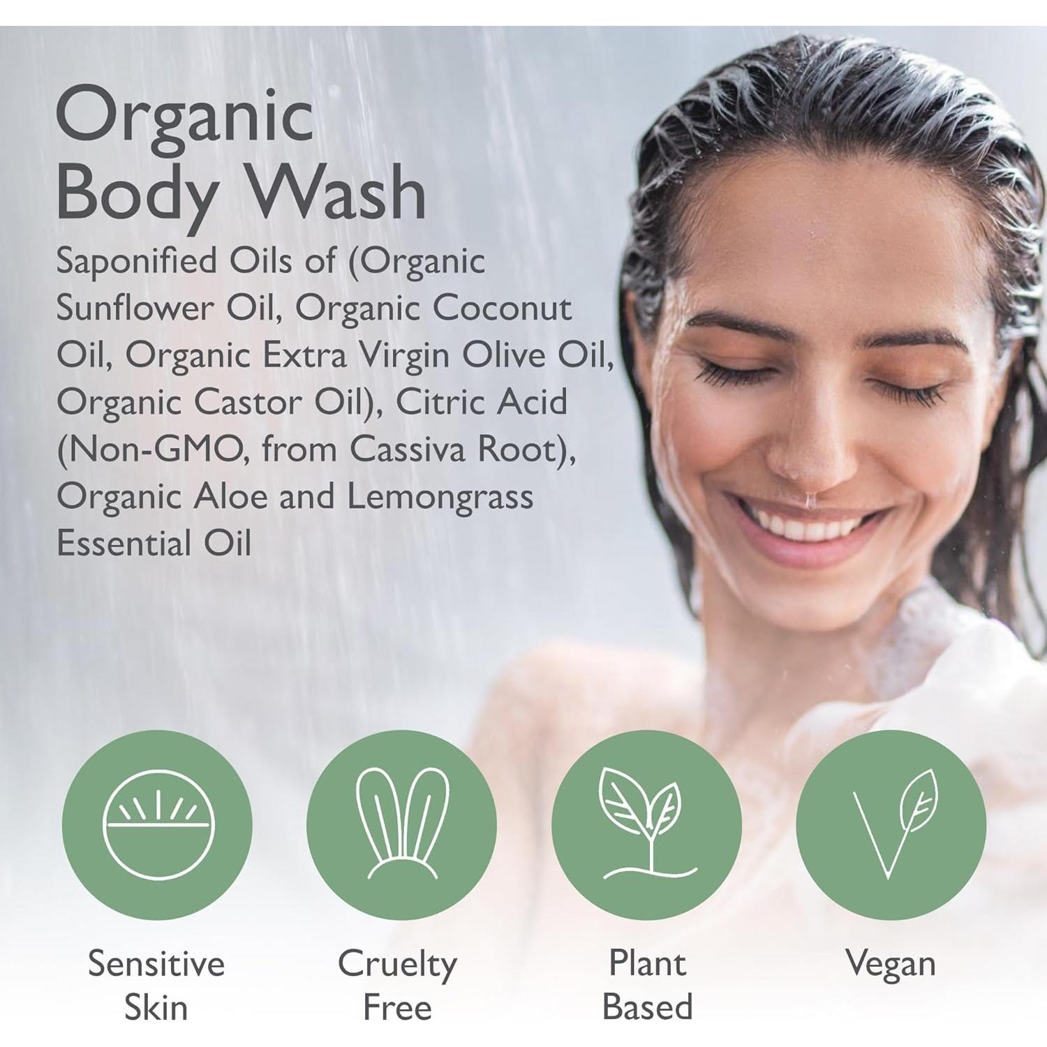 Jabón Líquido Orgánico SoCal Suds 355ml - Hierba Limón