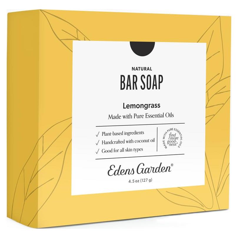 Jabón Natural de Hierba Limón Edens Garden 125 g - Hidratante