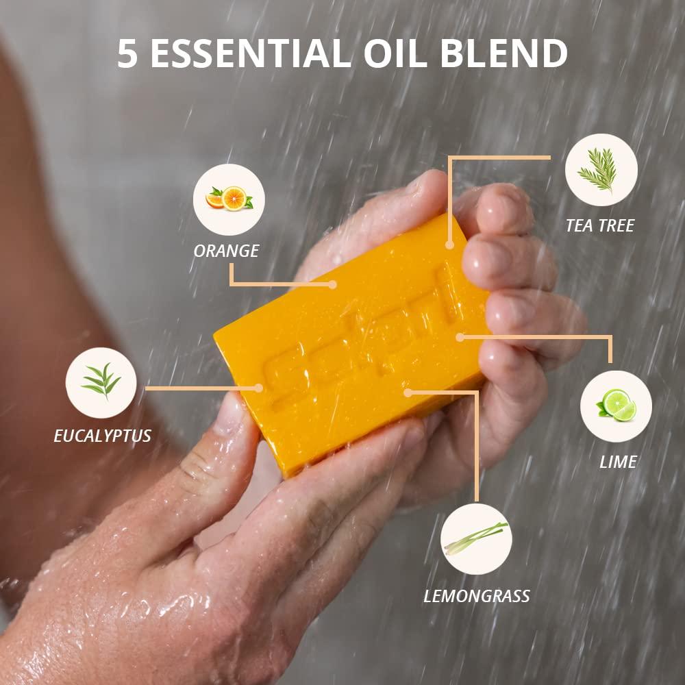 Jabón Natural Shield Athletic 113.4 g x 2 - Limón y Eucalipto