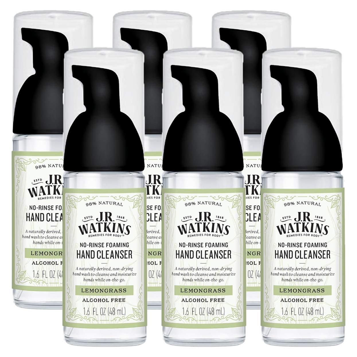 Limpiador de Manos Espumoso J.R. Watkins 47.3 ml - Paquete de 6