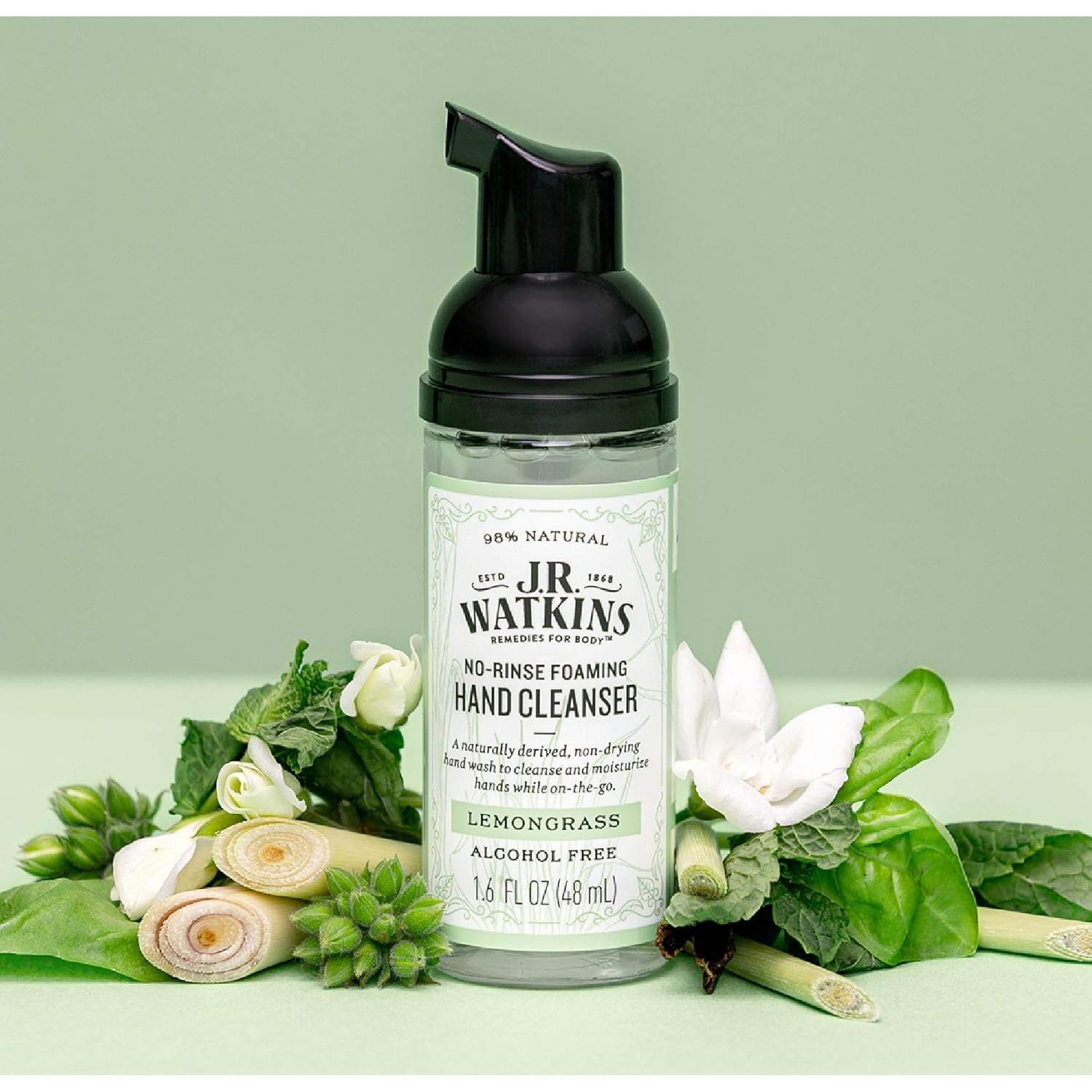 Limpiador de Manos Espumoso J.R. Watkins 47.3 ml - Paquete de 6