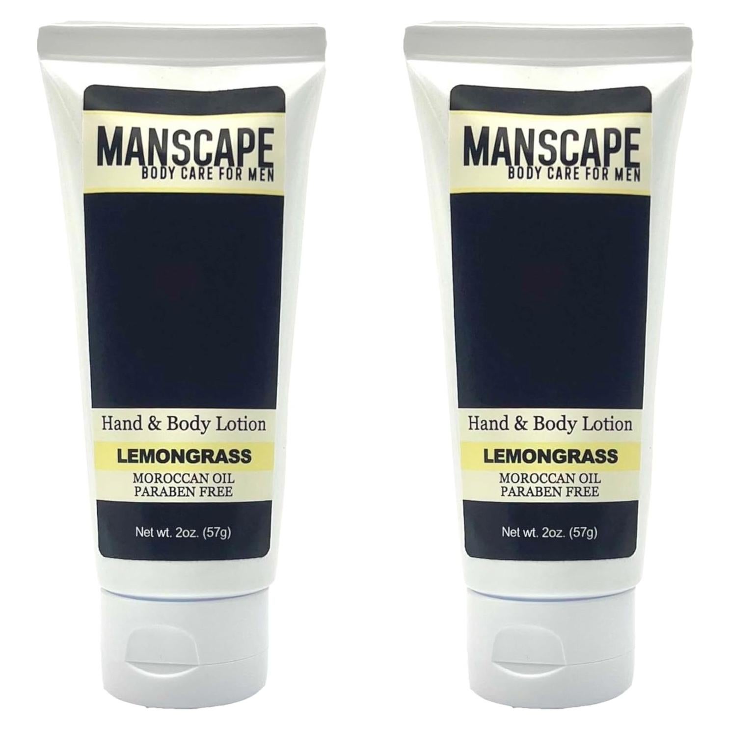 Loción Hidratante MANSCAPE 59ml x2 - Aceite de Argán y Hierba de Limón