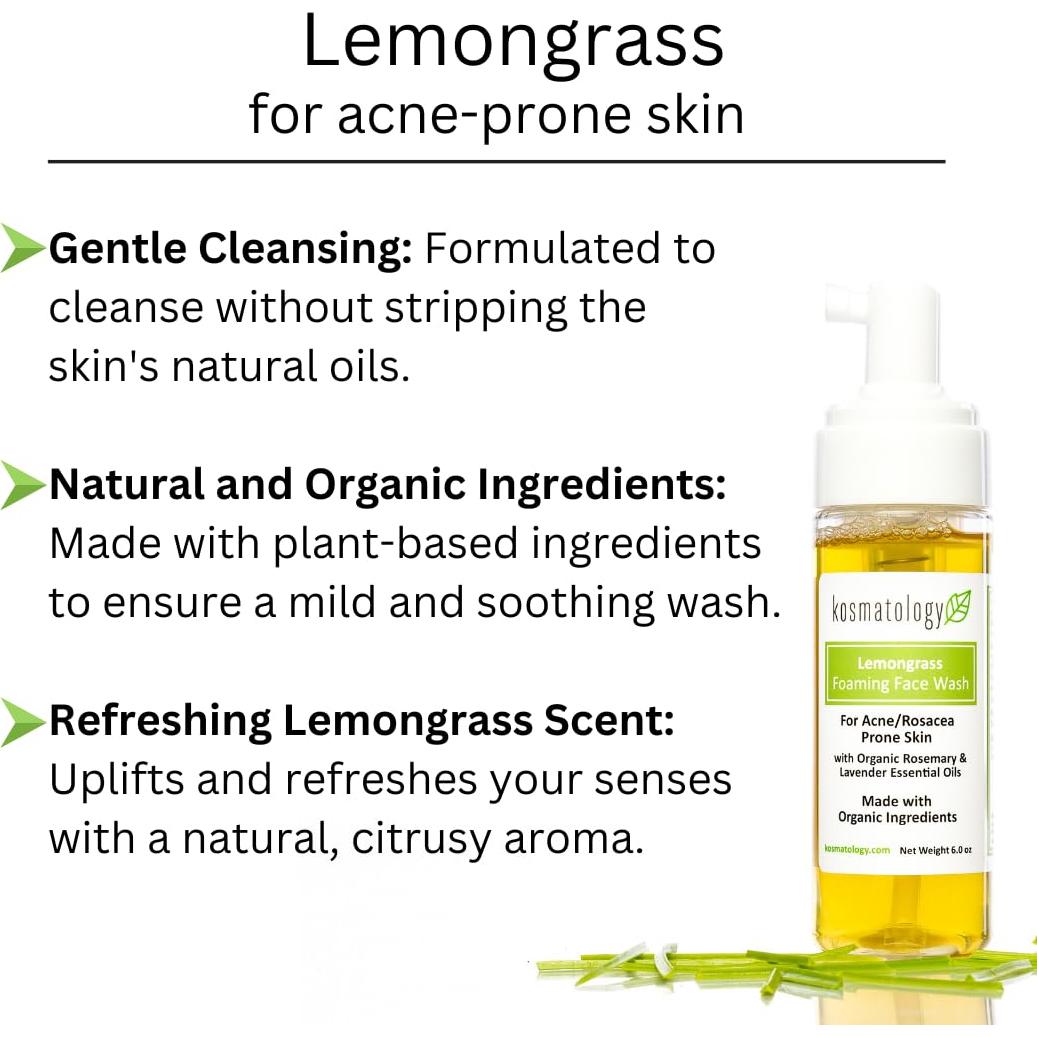 Jabón Espumoso Facial Orgánico Kosmatology 177 ml - Antiacné