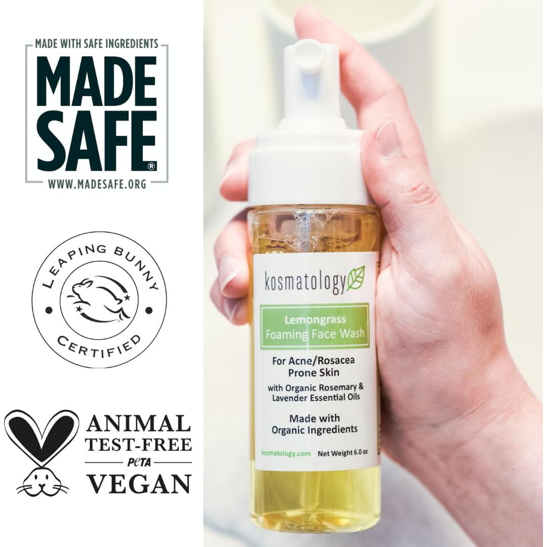 Jabón Espumoso Facial Orgánico Kosmatology 177 ml - Antiacné