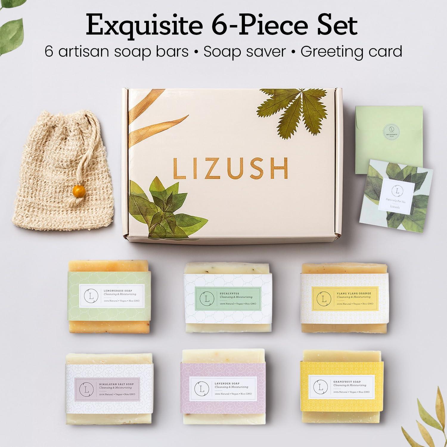 Conjunto de Jabones Naturales Lizush 6 Piezas - Hecho a Mano