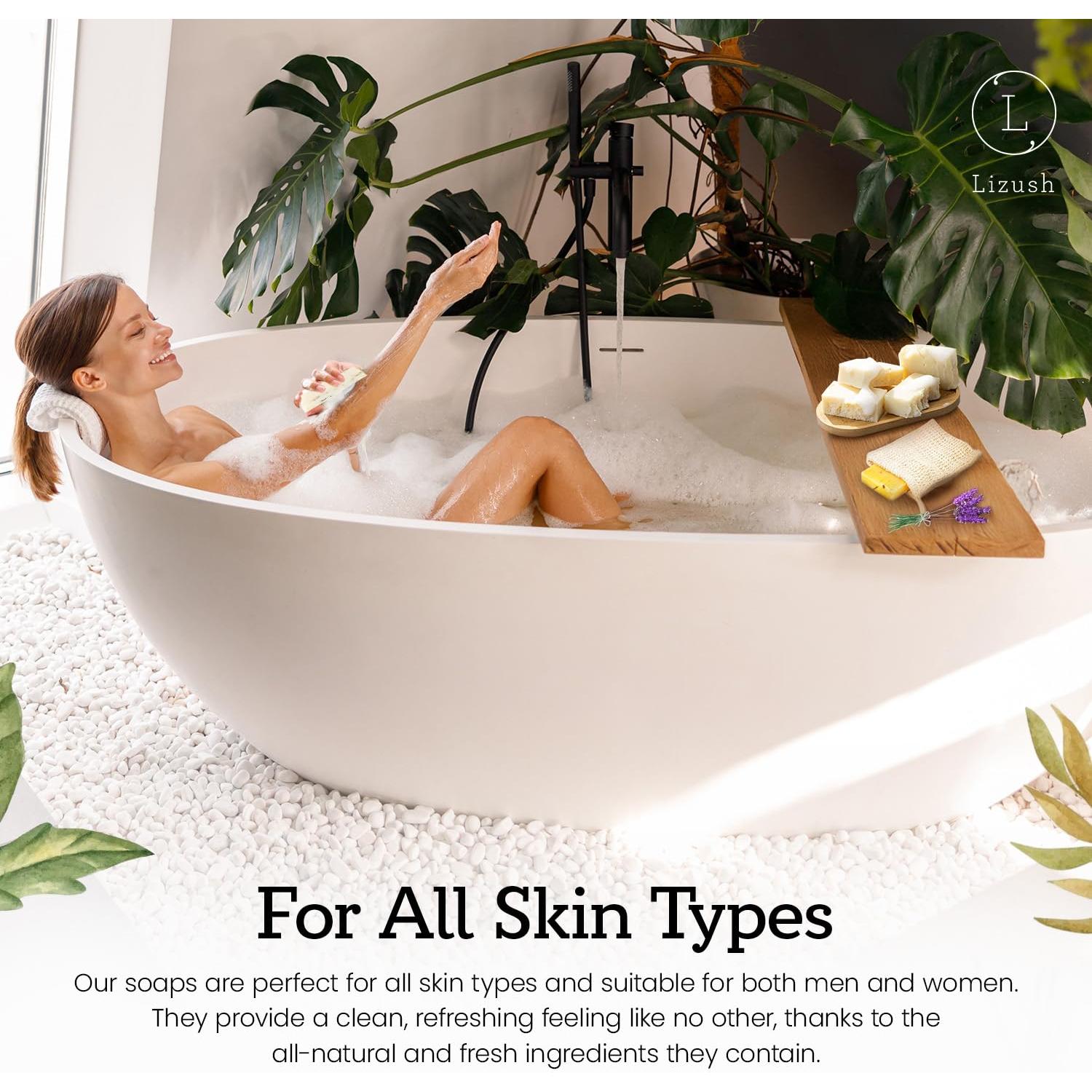 Conjunto de Jabones Naturales Lizush 6 Piezas - Hecho a Mano