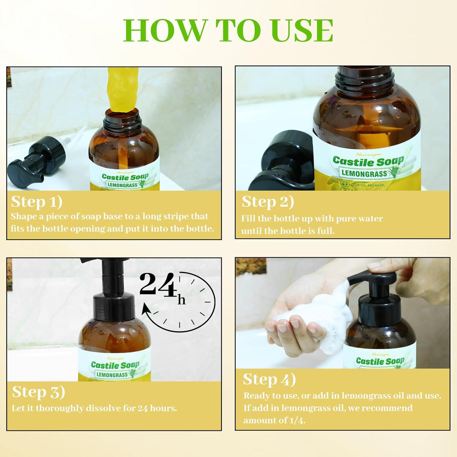 Base Líquida Jabón de Castilla Hoveimpee 1200 ml Hierba Limón