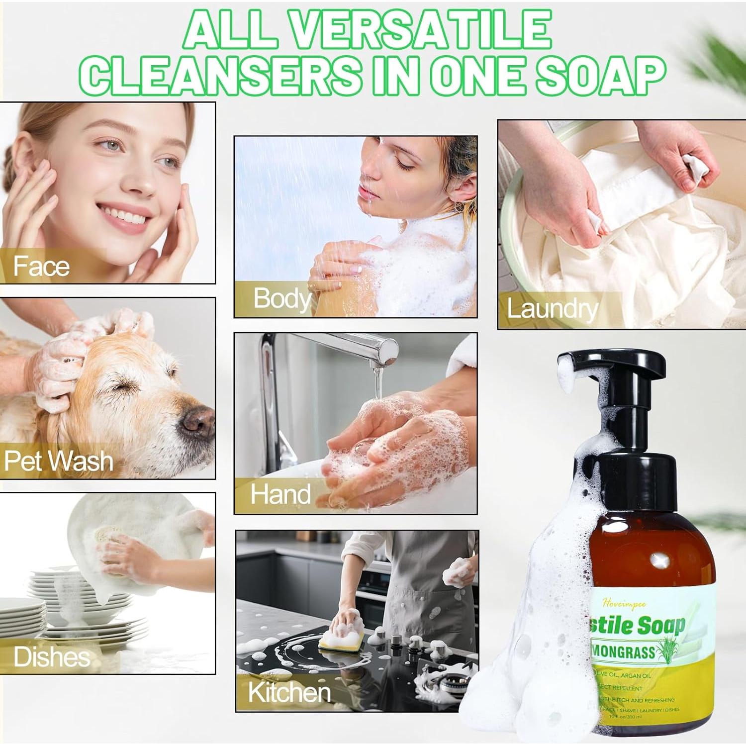 Base Líquida Jabón de Castilla Hoveimpee 1200 ml Hierba Limón