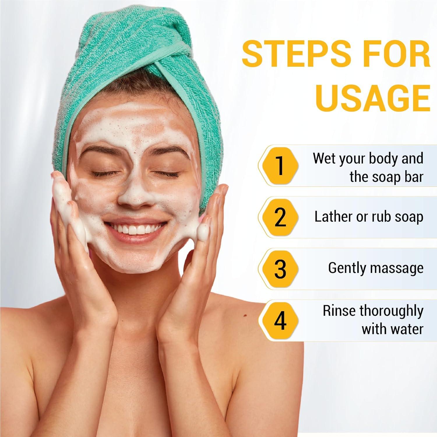 Jabón Natural de Cúrcuma y Hierba de Limón VietHerb 100g